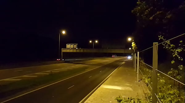 Pissing by public road