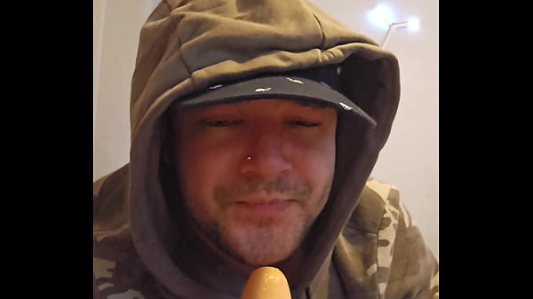 Sluttypt sucking juicy dildo