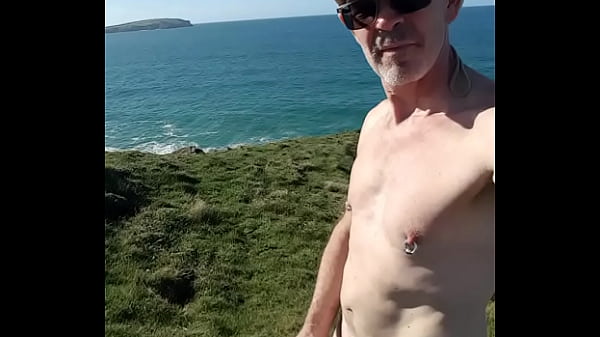 Wanking on a clifftop