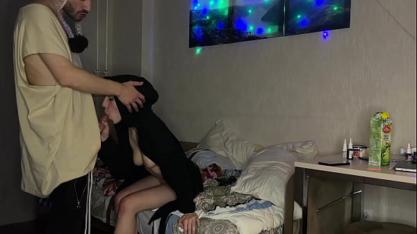 Homemade threesome – a girl seduced a couple of gays and invited them to fuck – 1.143