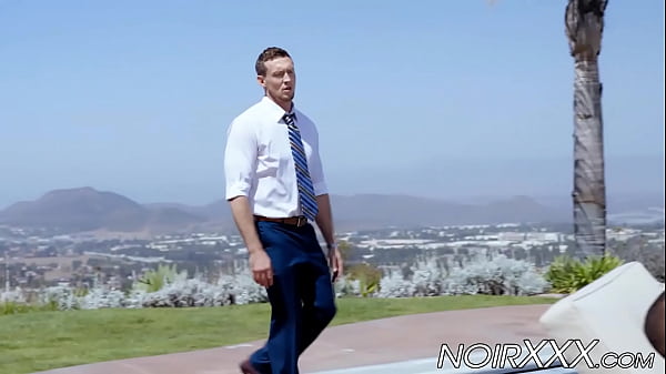 Handsome real estate agent fucks his black gay customer