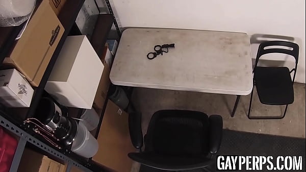 Twink suspect sucks on big black cock and gets fucked raw