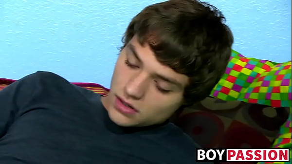 Young dude dildos his ass while wanking rock solid cock