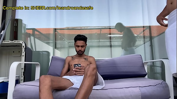 EATING MY NEIGHBOR ON THE BALCONY OF HIS HOUSE