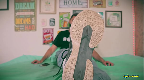 Camilo Brown Discovers a New Fetish Sniffing And Fucking His Shoes And Covering Them In Cum