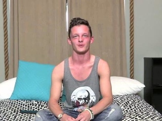 Fit Twink Jerking Off His Very Big Cock