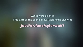 Swallowing hot Asian jock pee, Tyler Wu cruising in an abandoned building