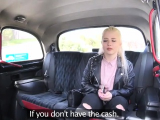 Russian blonde teen fucks the horny taxi driver for fare