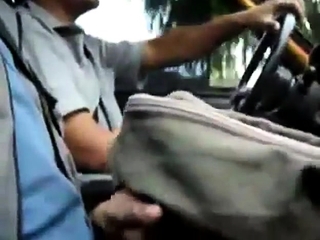 Wank in the Taxi Driver’s Side –