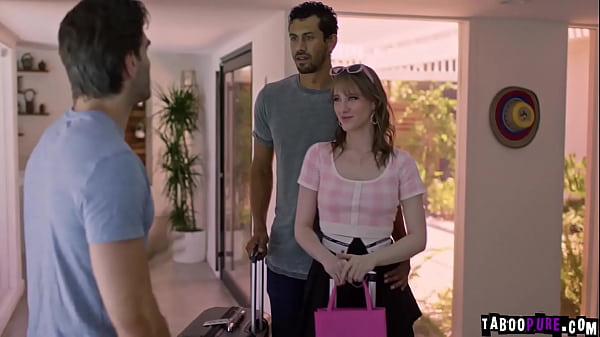 Alex Jones and Melody Marks have sex in their room letting their porfessor Ken Feels joins them making it a threesome