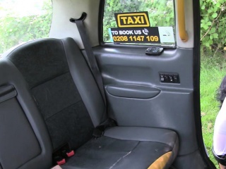 Beautiful MILF blowjobs and then ass fucked in the taxi