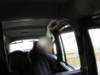 Fucking old friend in taxi