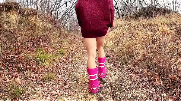 I walk and undress in the woods because I’m too excited