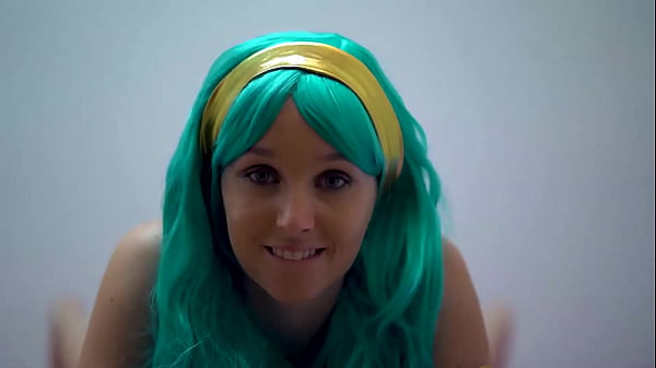 Blue eyed girl getting creamed