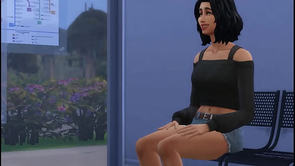 Desconocido se masturba a lado de ella en la parada de autobús – Sexo con extraño en publico