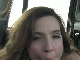 Amateur babe banged on security cam in fake taxi