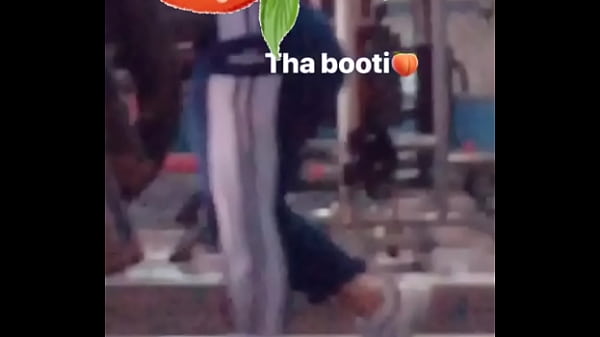 Indonesian Booty Walking On Treadmill