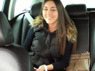 Beautiful Czech babe banged in taxi