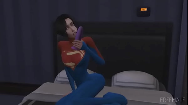 Hot Night with Supergirl (Sims 4)