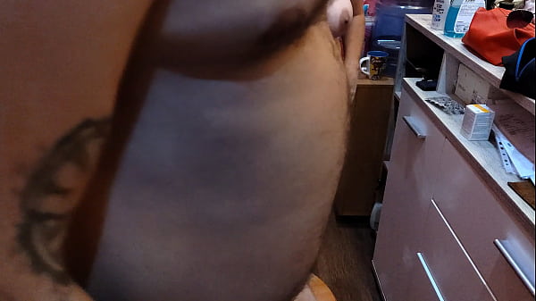 Barber babe with perfect natural tits